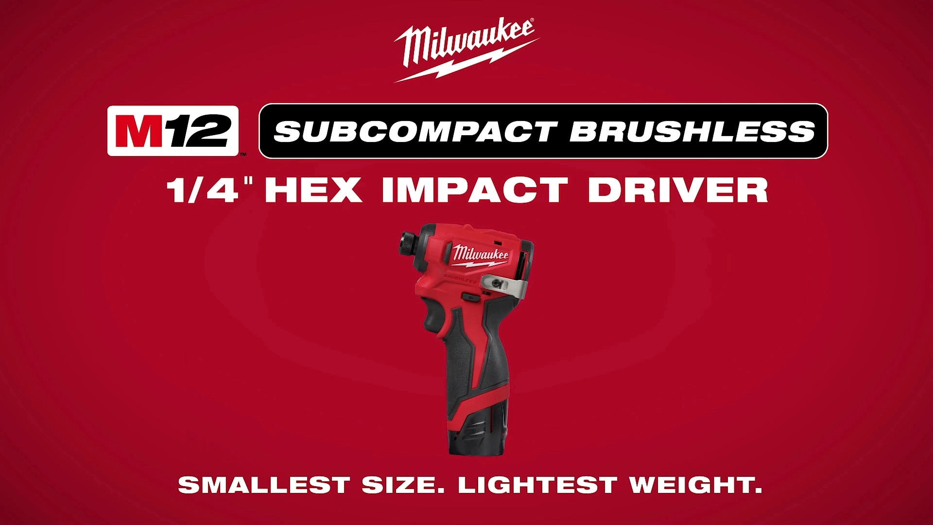 Milwaukee® M12™ Subcompact Brushless 1/4" Hex Impact Driver