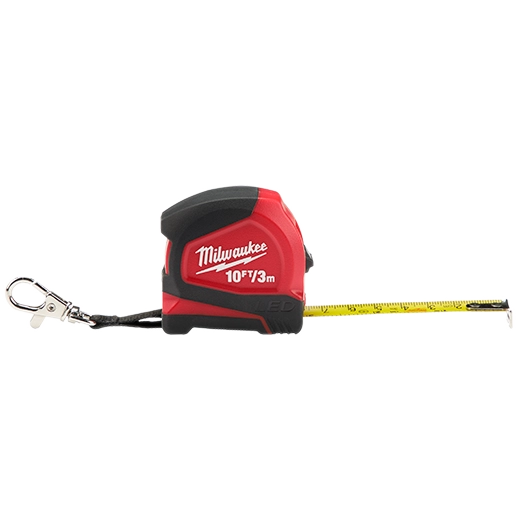 48-22-6601 - 10ft/3. Keychain Tape Measure w/ LED