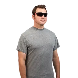 48-73-2005 48-73-2006 safety personal safety PPE personal protective equipment on model - Safety Glasses – Tinted Anti-Fog Lenses