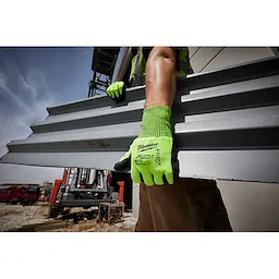 48-73-8952 - High Visibility Cut Level 5 Polyurethane Dipped Glove - L