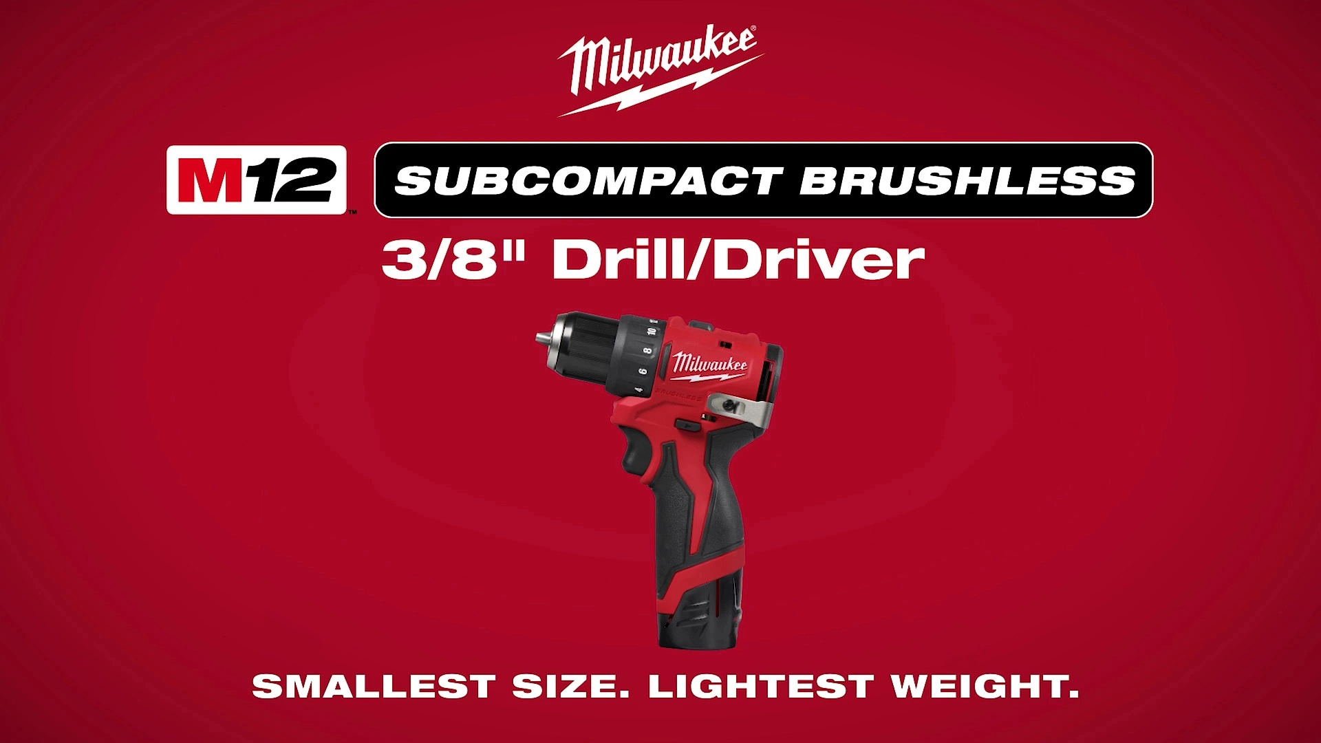 Milwaukee® M12™ Subcompact Brushless 3/8" Drill/Driver