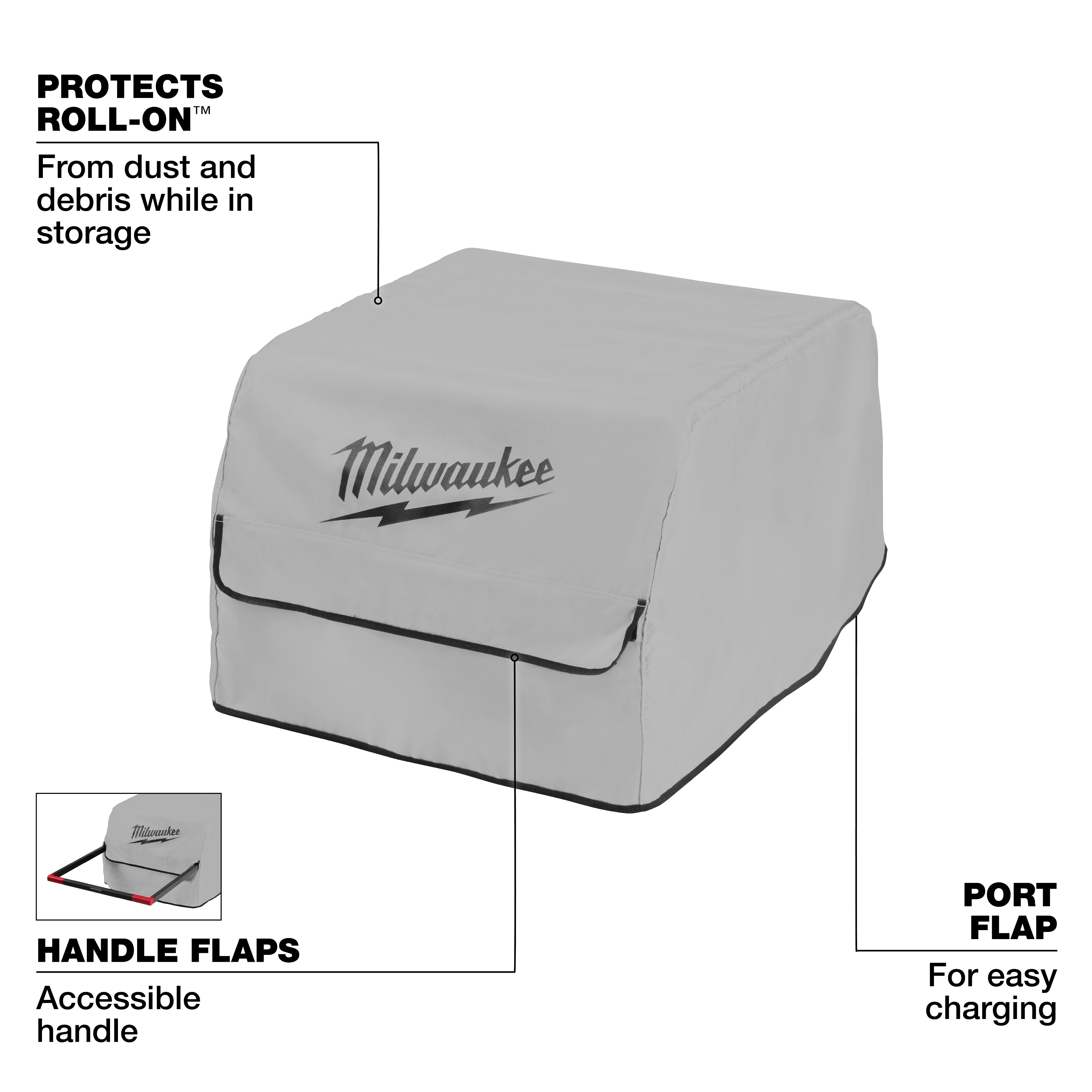 ROLL-ON 7200W/3600W 6.0kWh Power Supply Cover with front flap and side handle and port flaps.