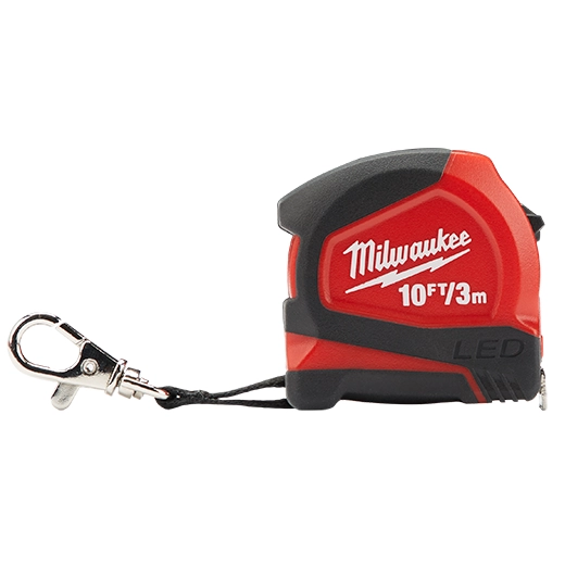 48-22-6601 - 10ft/3. Keychain Tape Measure w/ LED