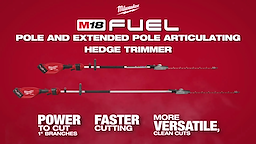 Milwaukee® M18 FUEL™ Pole Articulating Hedge Trimmer