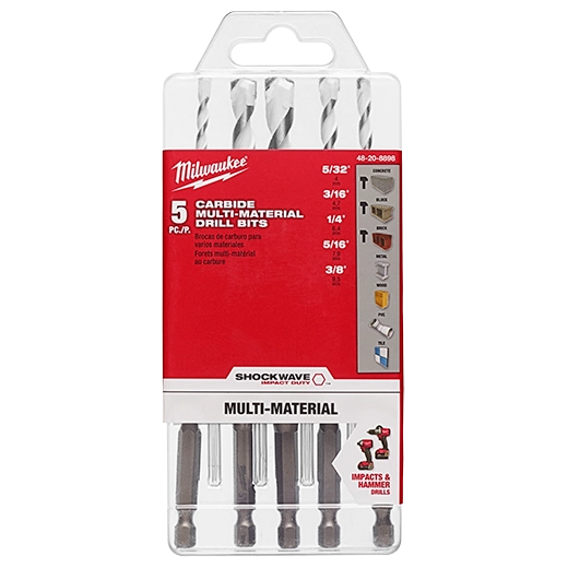 48-20-8898 - Shockwave Carbide Multi-Material Drill bit, 5pc kit