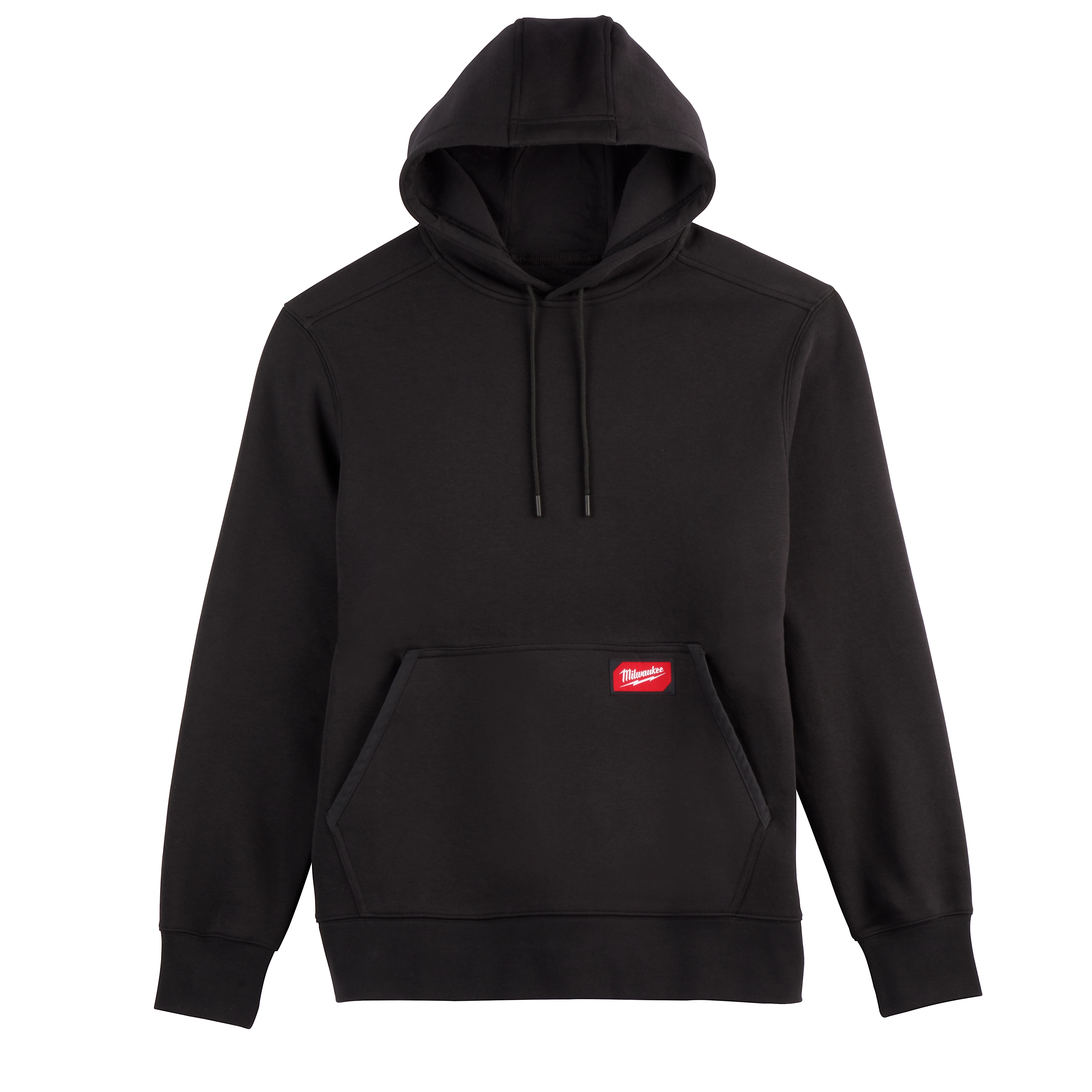 Black midweight pullover hoodie