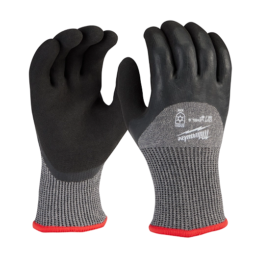 48-73-7950, 48-73-7951, 48-73-7952, 48-73-7953, 48-73-7954 - Cut Level 5 Winter Dipped Gloves - M