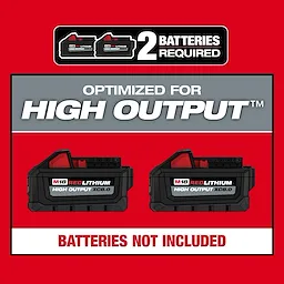 Optimized for HIGH OUTPUT - batteries not included
