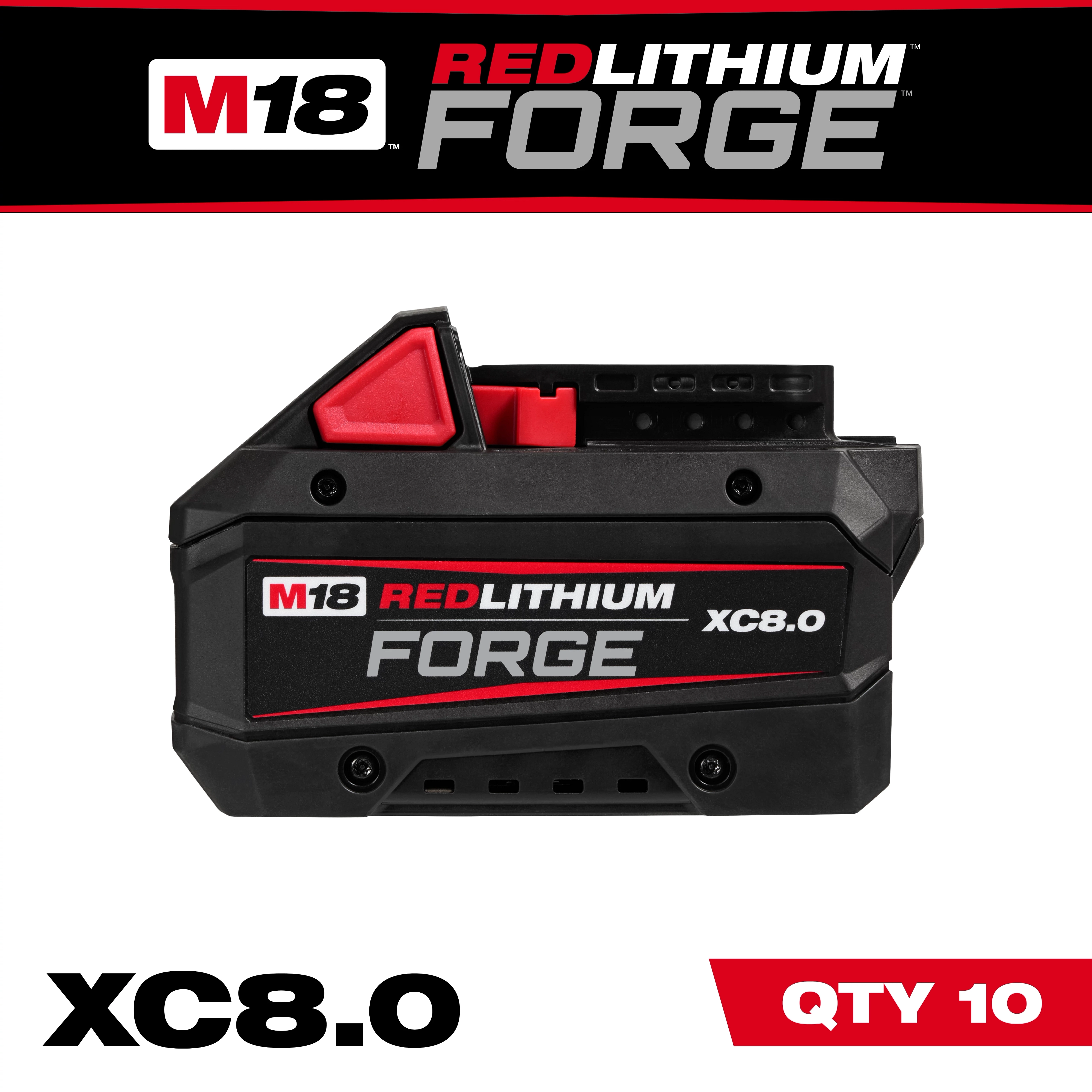 M18 REDLITHIUM FORGE XC8.0 Battery (10 Pk).
