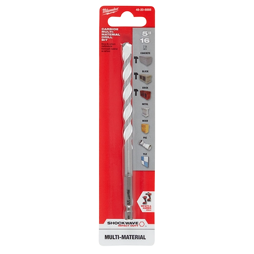 48-20-8888 - Shockwave Carbide Multi-Material Drill bit, 5/16"