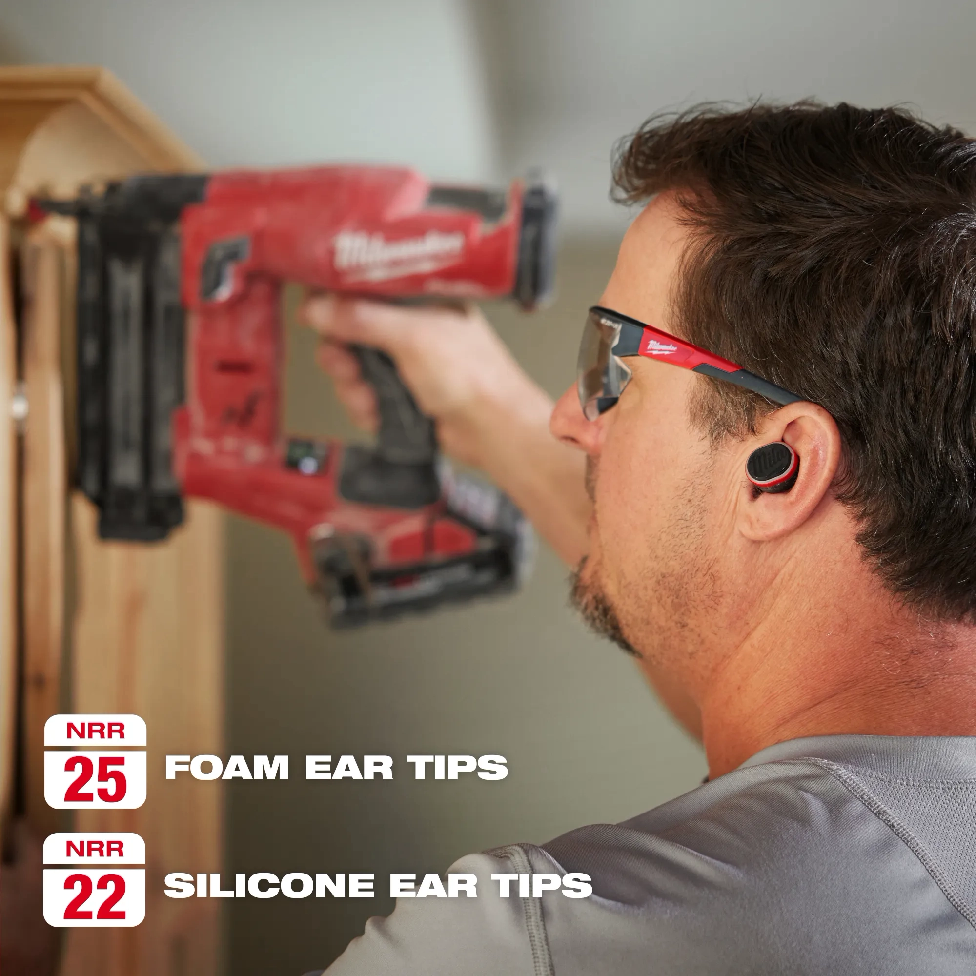 NRR 25 Foam Ear Tips and NRR 22 Silicone Ear Tips