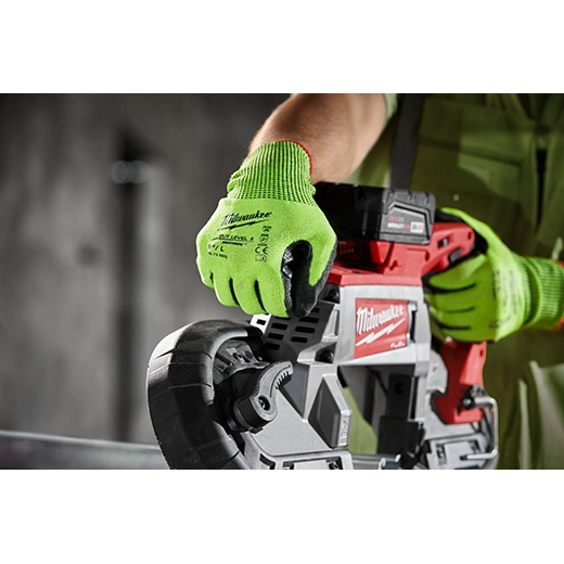 48-73-8952 - High Visibility Cut Level 5 Polyurethane Dipped Glove - L