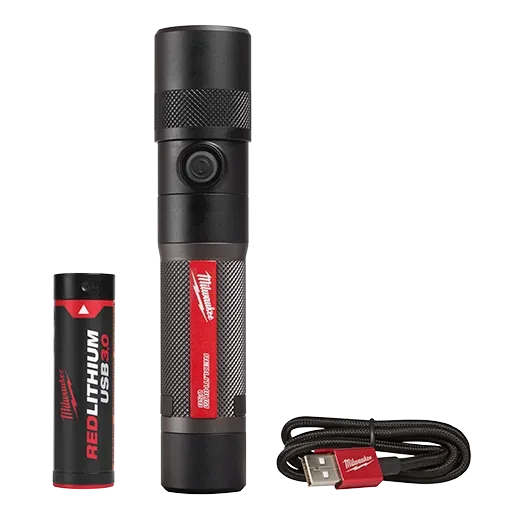 Linterna de enfoque giratorio recargable mediante USB de 1100&#160;L