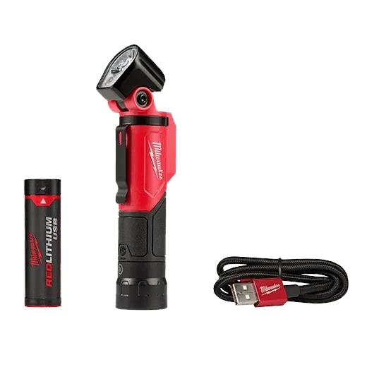 Linterna pivotante recargable mediante USB